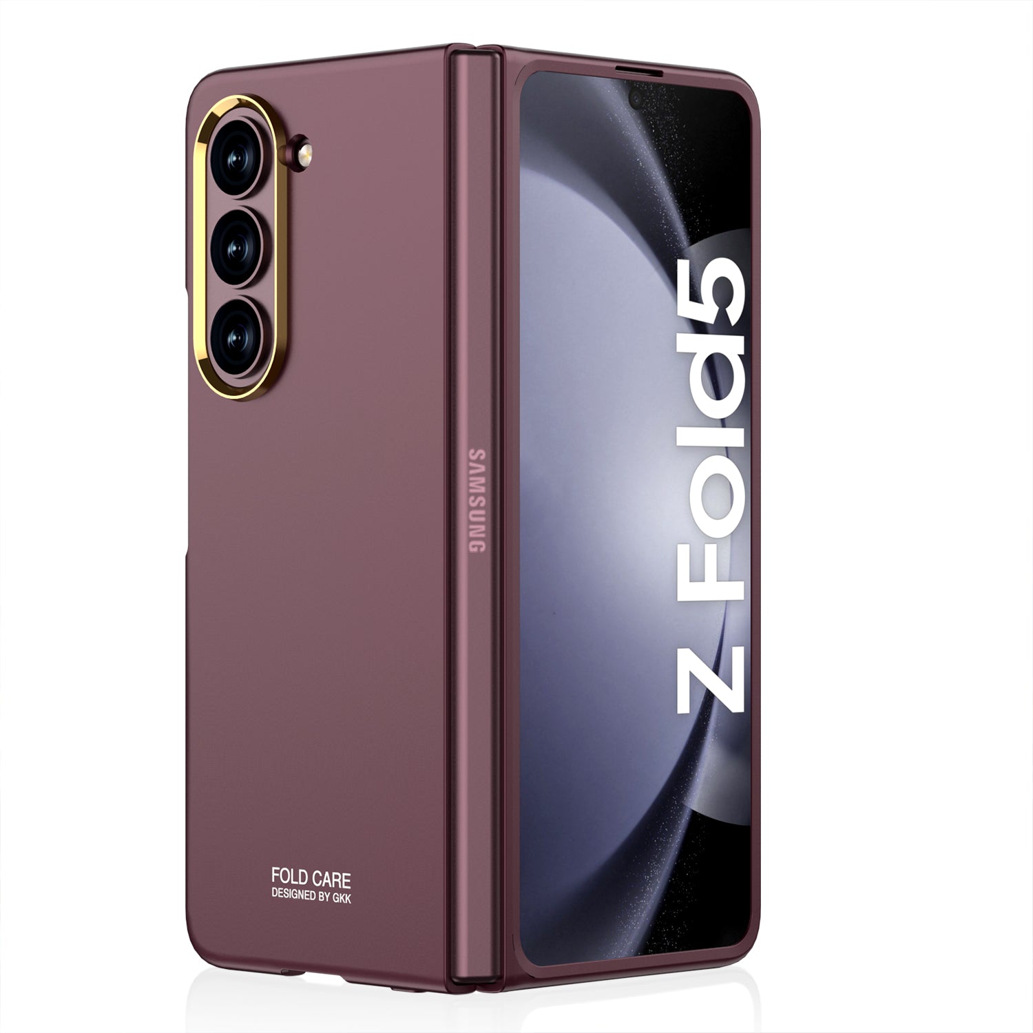 GKK For Samsung Galaxy Z Fold5 5G Hard PC Phone Case Matte Ultra-thin Cover with Metal Lens Frame Glass Film GKK For Samsung Galaxy Z Fold5 5G Hard PC Phone Case Matte Ultra-thin Cover with Metal Lens Frame Glass Film